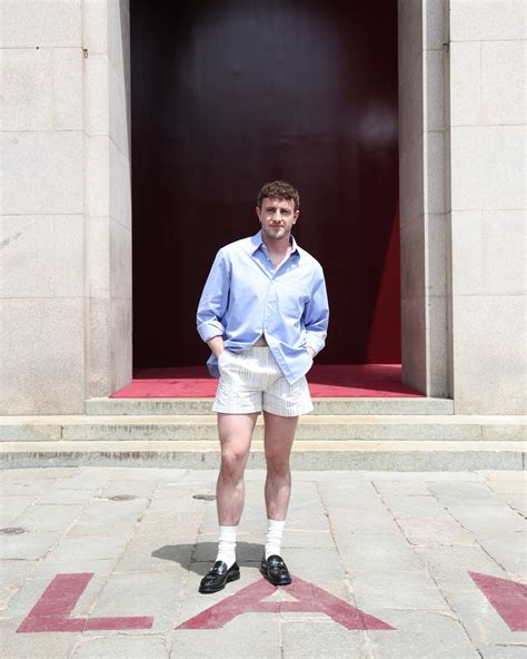 Paul Mescal Swaps Roman Armor For His Signature Short Shorts in  .